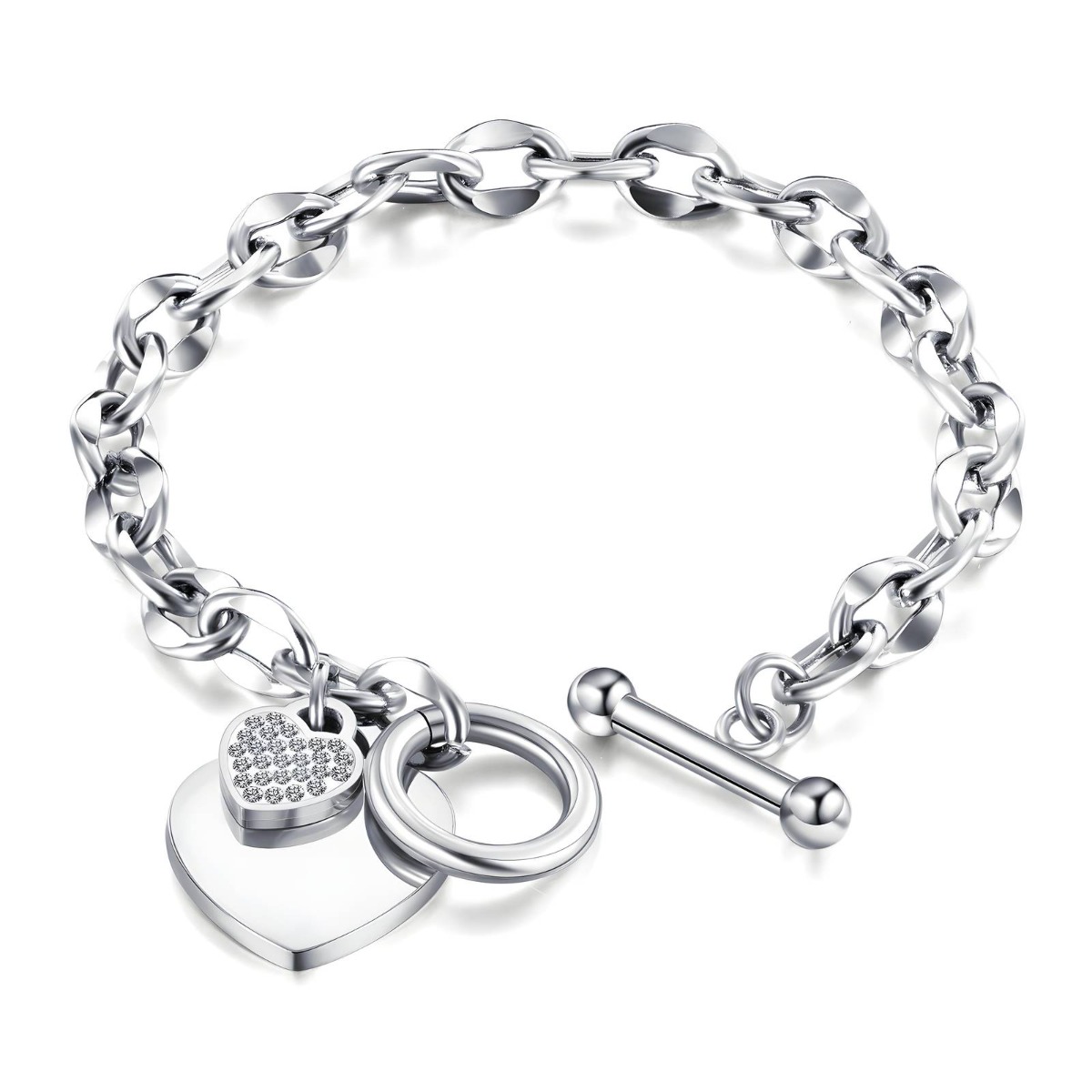 Stainless steel "Heart" bracelet, Intensity