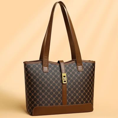 Fashionable Large Capacity Women's Tote Bag With Zipper Closure, Durable Bag For Daily 