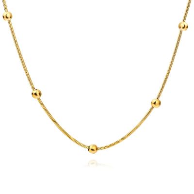 18K gold plated Stainless steel necklace 2, Intensity 