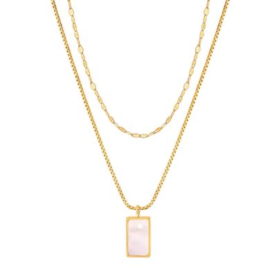 18K gold plated Stainleess steel necklace, Intensity 