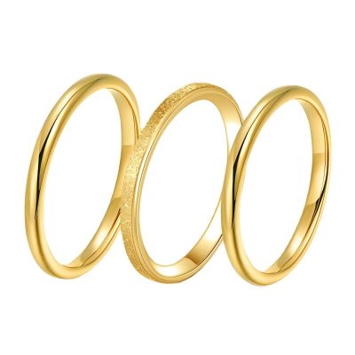 18K gold plated Stainless steel finger ringg, Intensity 