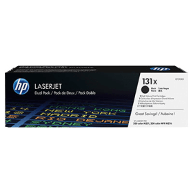 131X HP 131X Black High Capacity Toner Cartridge Twin Pack - CF210XD (Original)